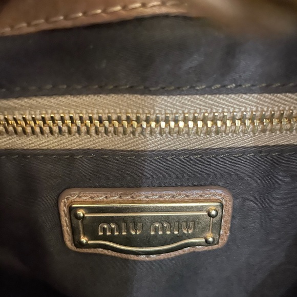 MIU MIU Metalese  Nappa two way bag. 💯 authentic - Picture 10 of 11
